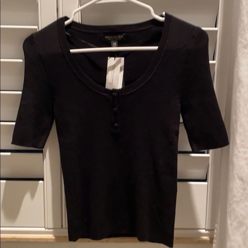black banana republic knit top